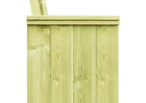 Scaun de grădină, lemn de pin tratat - 3/5