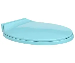 vidaXL Capac WC cu închidere silențioasă, verde, oval