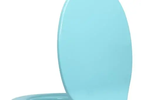 Capac WC cu închidere silențioasă, verde, oval - 3/5