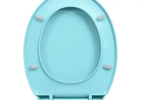 Capac WC cu închidere silențioasă, verde, oval - 5/5