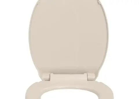 Capac WC cu închidere silențioasă, roz caisă, oval - 4/5