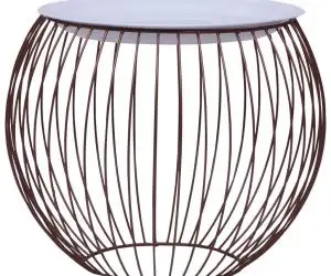 Măsuță de cafea, auriu, Ø 51 cm