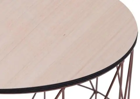 Măsuță de cafea, arămiu, Ø 47 cm - 5/5