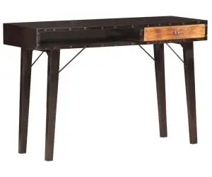 vidaXL Masă consolă, 118x35x76 cm, lemn masiv reciclat