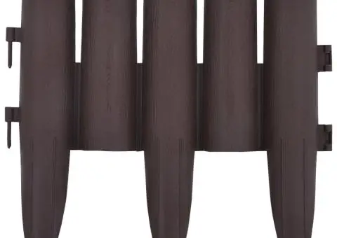 Borduri de gazon, 36 buc., maro, 10 m, PP - 3/5