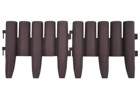 Borduri de gazon, 36 buc., maro, 10 m, PP - 4/5