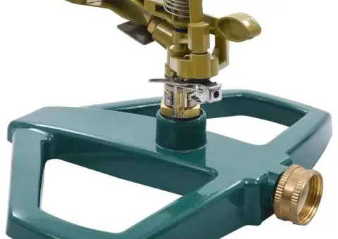 Aspersor rotativ, verde, 21 x 22 x 13 cm, metal - 1/5