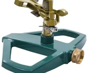 vidaXL Aspersor rotativ, verde, 21 x 22 x 13 cm, metal