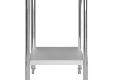 Masă de lucru bucătărie, 80 x 60 x 85 cm, oțel inoxidabil - 4/5