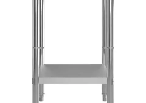 Masă de lucru bucătărie, 60 x 60 x 85 cm, oțel inoxidabil - 4/5