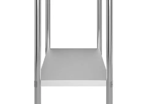 Masă de lucru bucătărie, 120 x 60 x 85 cm, oțel inoxidabil - 4/5