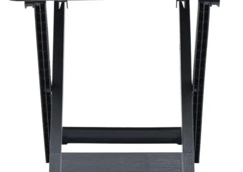 Masă de grădină pliabilă, antracit, 79 x 72 x 70 cm, plastic - 3/5