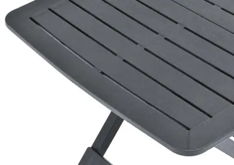 Masă de grădină pliabilă, antracit, 79 x 72 x 70 cm, plastic - 5/5