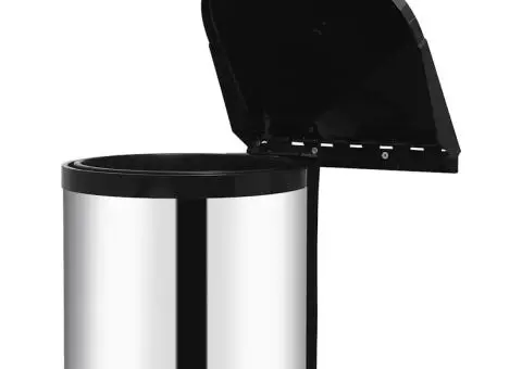 Coș de gunoi încorporat de bucătărie, 8 L, oțel inoxidabil - 3/5