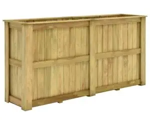 vidaXL Jardinieră înaltă, 196 x 50 x 100 cm, lemn de pin tratat