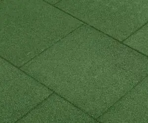 vidaXL Plăci de protecție la cădere, 6 buc, verde, 50x50x3 cm, cauciuc