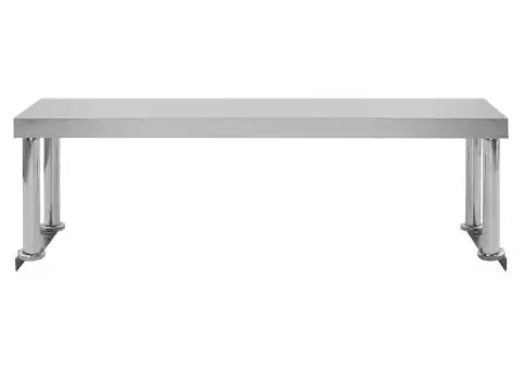 Raft superior masă de lucru, 120x30x35 cm, oțel inoxidabil - 4/5