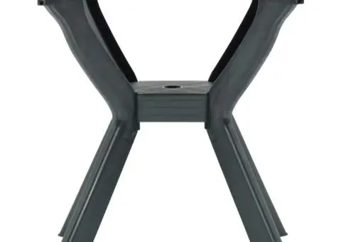 Masă de bistro, verde, 70x70x72 cm, plastic - 2/5