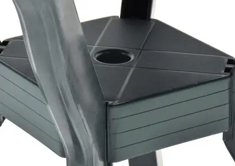 Masă de bistro, verde, 70x70x72 cm, plastic - 5/5