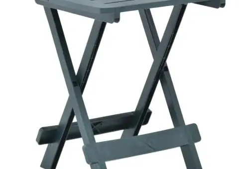 Masă de grădină pliabilă, verde, 45 x 43 x 50 cm, plastic - 1/5