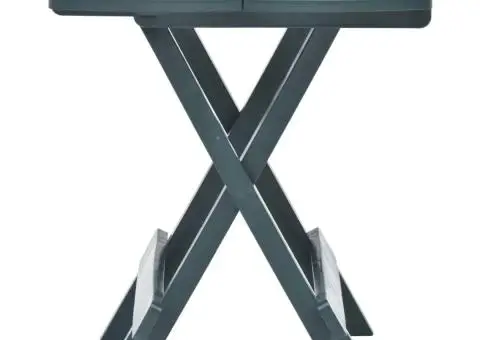 Masă de grădină pliabilă, verde, 45 x 43 x 50 cm, plastic - 3/5