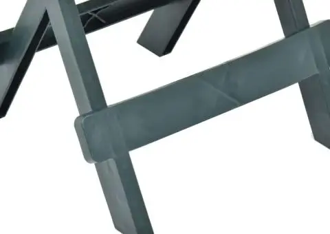 Masă de grădină pliabilă, verde, 45 x 43 x 50 cm, plastic - 5/5