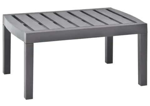 Masă de grădină, cafeniu, 78 x 55 x 38 cm, plastic - 1/5