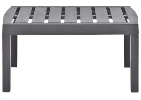 Masă de grădină, cafeniu, 78 x 55 x 38 cm, plastic - 2/5