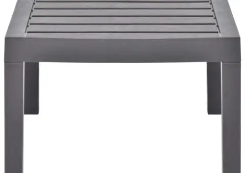 Masă de grădină, cafeniu, 78 x 55 x 38 cm, plastic - 3/5