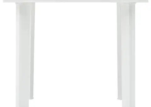 Masă de grădină, alb, 80 x 75 x 72 cm, plastic - 2/5
