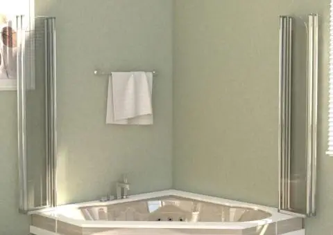 Cabină de baie, 120 x 140 cm, sticlă securizată, transparent - 5/5