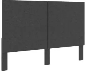 vidaXL Tăblie de pat, gri închis, 180 x 200 cm, material textil