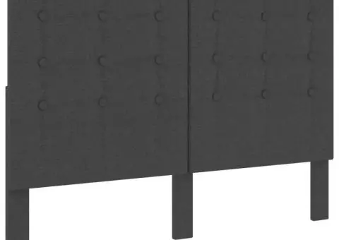 Tăblie capitonată, gri închis, 140 x 200 cm, material textil - 2/5