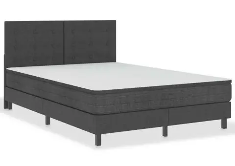 Tăblie capitonată, gri închis, 140 x 200 cm, material textil - 3/5