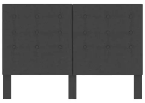 Tăblie capitonată, gri închis, 140 x 200 cm, material textil - 4/5