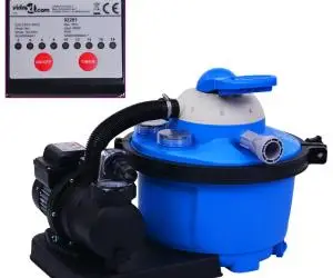 vidaXL Pompă filtru cu nisip, cu temporizator, 450 W 25 L