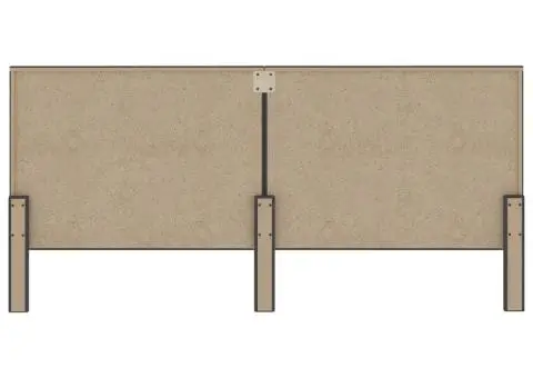 Tăblie de pat, gri închis, 200 x 200 cm, material textil - 5/5