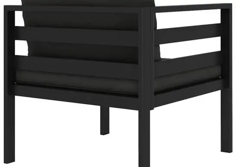 Canapea modulară de colț cu perne, 1 buc., antracit, aluminiu - 5/5