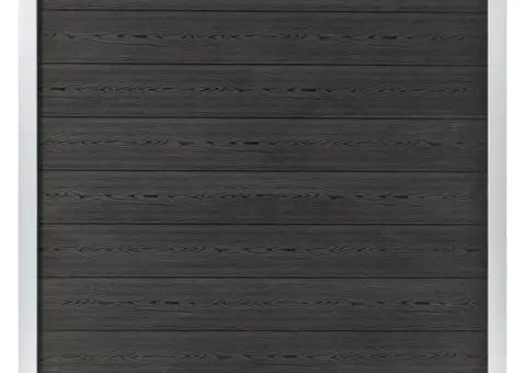 Gard de grădină, gri, 180 x 186 cm, WPC - 1/5