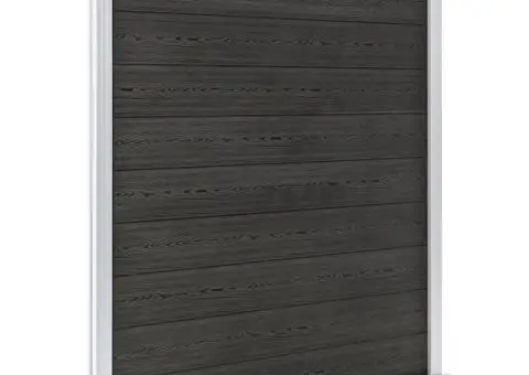 Gard de grădină, gri, 180 x 186 cm, WPC - 2/5