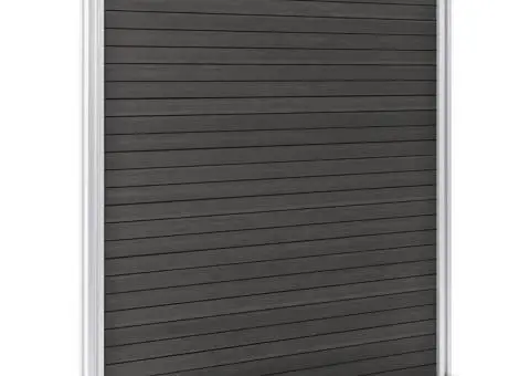 Gard de grădină, gri, 180 x 186 cm, WPC - 3/5