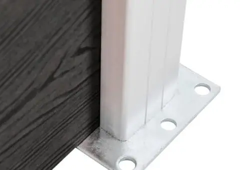 Gard de grădină, gri, 180 x 186 cm, WPC - 5/5