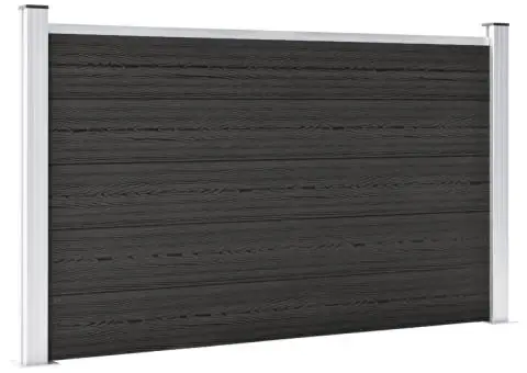 Gard de grădină, gri, 180 x 105 cm, WPC - 2/5