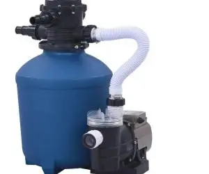 vidaXL Pompă filtru cu nisip, cu temporizator, 530 W, 10980 L/h