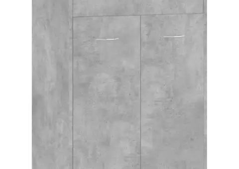 Pantofar, gri beton, 60x35x84 cm, lemn prelucrat - 2/5