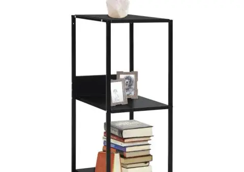 Bibliotecă mică, negru, 33,5 x 39,6 x 79,7 cm, lemn prelucrat - 1/5