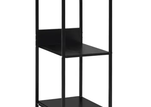 Bibliotecă mică, negru, 33,5 x 39,6 x 79,7 cm, lemn prelucrat - 2/5