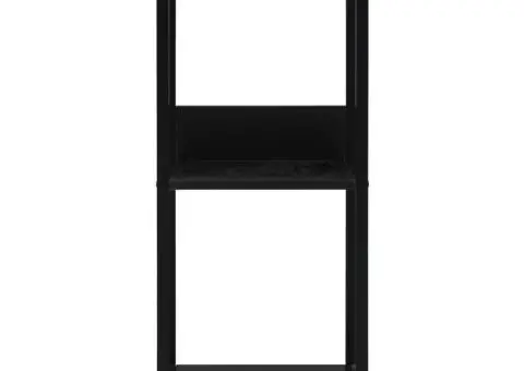 Bibliotecă mică, negru, 33,5 x 39,6 x 79,7 cm, lemn prelucrat - 3/5