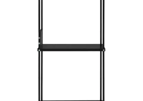 Bibliotecă mică, negru, 33,5 x 39,6 x 79,7 cm, lemn prelucrat - 4/5