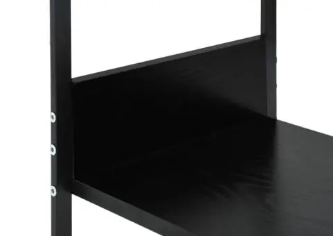 Bibliotecă mică, negru, 33,5 x 39,6 x 79,7 cm, lemn prelucrat - 5/5